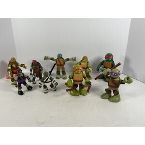 TMNT Teenage Mutant Ninja Turtles Action Figure Lot Playmates 2013 Nickelodeon